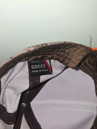 Gorra Gucci Marrón y Naranja Auténtica