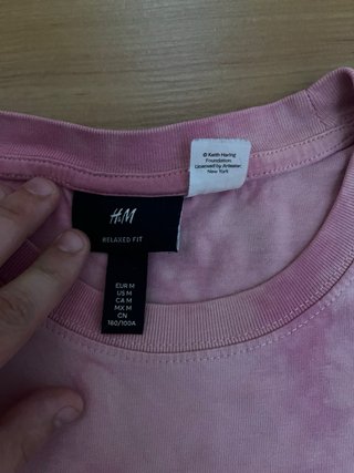 Camiseta H&M Tie-Dye Rosa Keith Haring