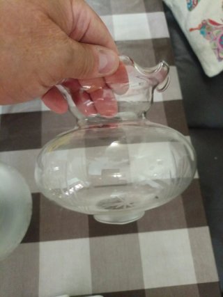 Lámparas de latón antiguas mesita (2 unidades)