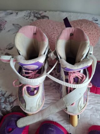 Patines niña talla ajustable + protecciones