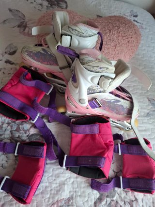 Patines niña talla ajustable + protecciones