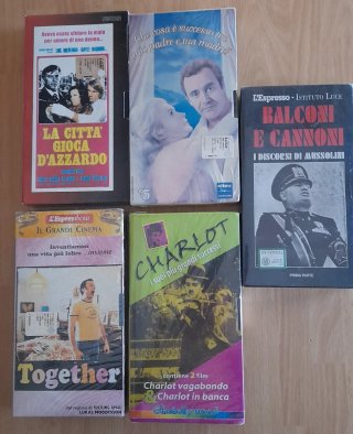 Cassette VHS vintage cinema d'autore,Cult e Anime