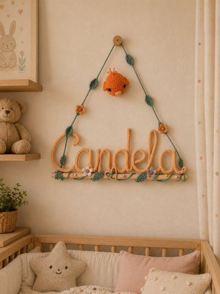 Columpio nombre Leo personalizado hecho a mano