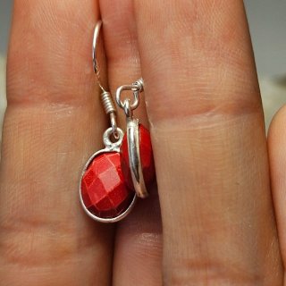 Pendientes Plata 925 coral