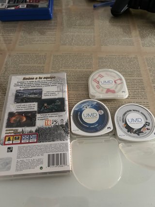 Lote 3 juegos PSP UMD: SOCOM, Tekken, UEFA