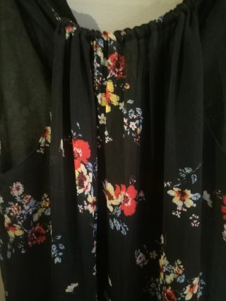 Vestido largo estampado floral