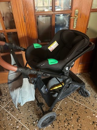 Carrito bebé 3 en 1 gris