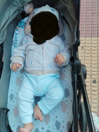 Carrito bebé 3 en 1 gris