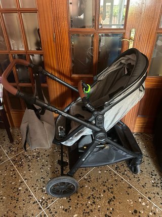 Carrito bebé 3 en 1 gris