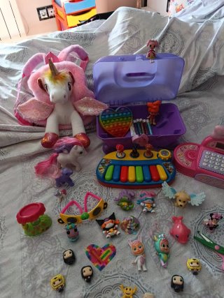 Lote Juguetes Niñas Unicornio Caja Musical