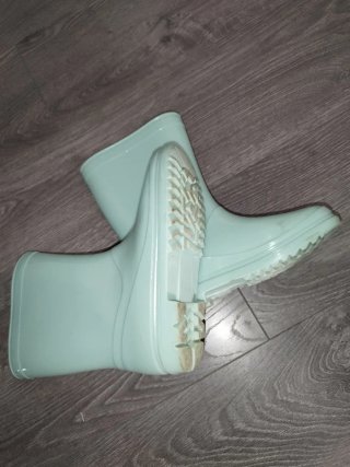Botas de agua niña talla 32-33 color verde menta