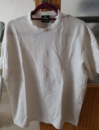 Camiseta Pull&Bear Blanca Talla M
