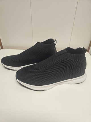 Zapatillas Green Coast Unisex Tela Elástica Negra