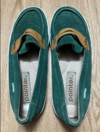 Mocasines Pointer ante verde t41