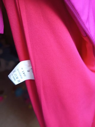 Vestido invitada volantes buganvilla
