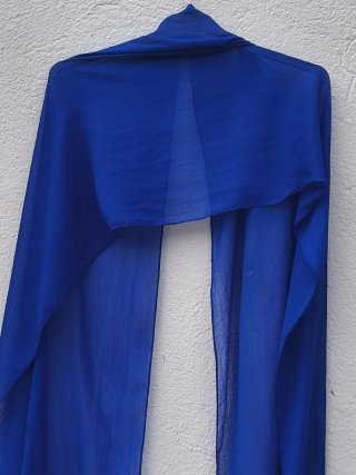 Vestido fiesta azul con lentejuelas