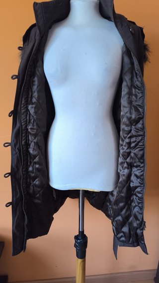 Parka MNG Marrón Chocolate Talla S