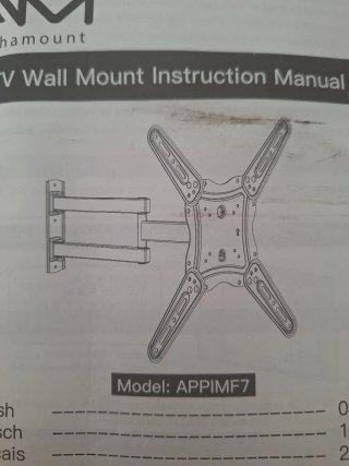 Soporte Pared TV Alphamount APPIMF7