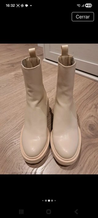 Botas Stradivarius Beige 37. Como nuevo. GARANTIZA