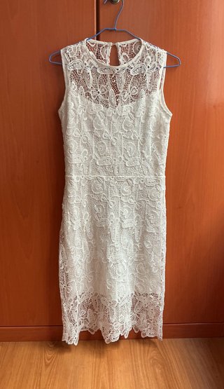 Vestido blanco de encaje
