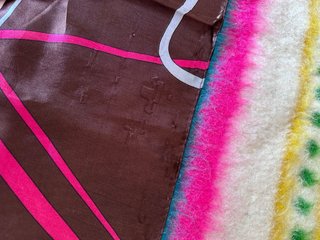 Pañuelo Estilo Hermès Marrón Multicolor