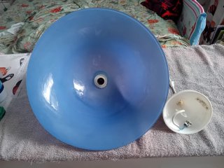 Lampadario Ikea Duo cod. 2839 blu