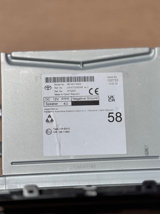Pantalla Multimedia Toyota C-HR 86140-F4404