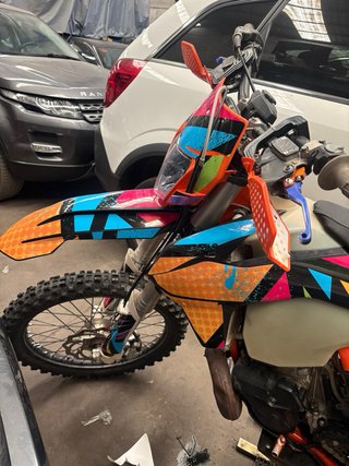 Ktm exc 250 2t enduro pegatina c verde medioambien