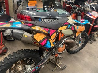Ktm exc 250 2t enduro pegatina c verde medioambien