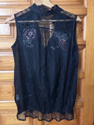 Blusa Desigual Talla M Negra