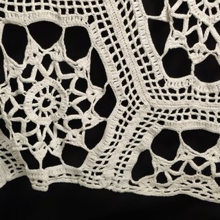 Colcha/Toalha de Mesa Grande Renda Crochê Vintage