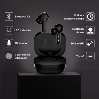 Auriculares Bluetooth Negros