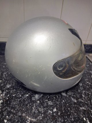 Casco Moto Integral SHAD Plata