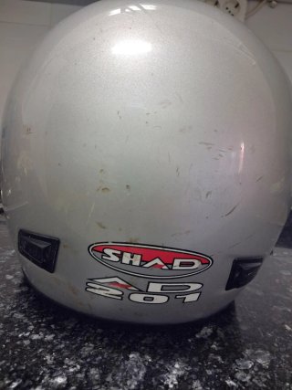 Casco Moto Integral SHAD Plata