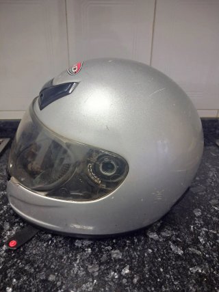 Casco Moto Integral SHAD Plata