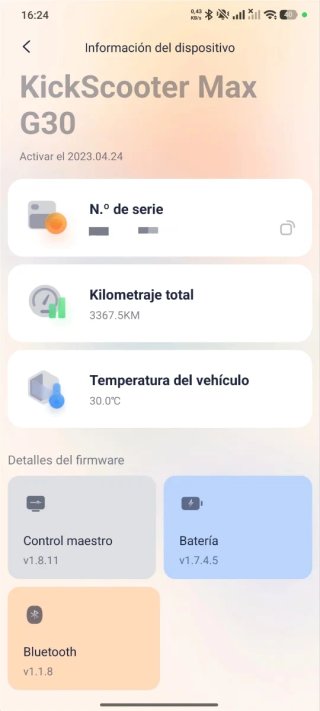 Patinete eléctrico Ninebot Segway Max G30