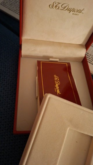 Encendedor S.T. Dupont Ligne 1 vintage chapado oro