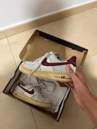 Nike Air Force 1 Rojas y Blancas
