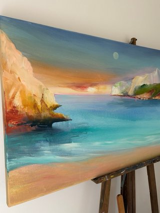 Cuadro pintura cala Granadella Jávea