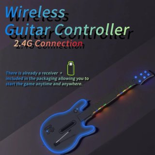 Guitarra Clone Hero Multiplataforma con Luces