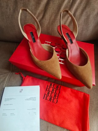 Zapatos Carolina Herrera Marrones Talla X