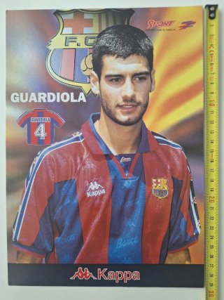 Postal Guardiola FC Barcelona 1996