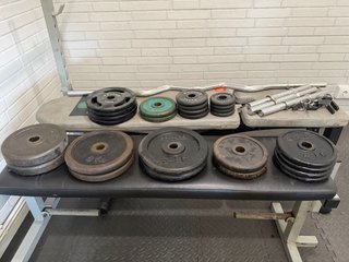 Discos de pesas para barra Z y mancuernas