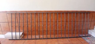 Baranda de hierro macizo 280x85 cm