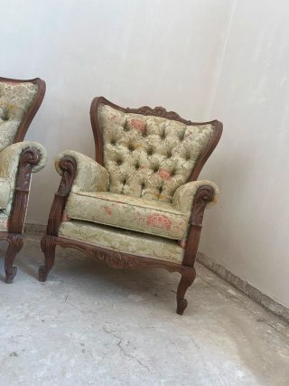 Conjunto Sofá y Sillones Isabelino