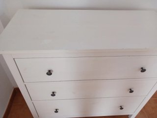 Cómoda Hemnes IKEA Blanca 3 Cajones