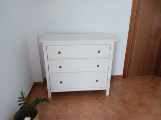 Cómoda Hemnes IKEA Blanca 3 Cajones