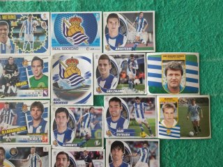 Lote cromos fútbol Real Sociedad Panini La Liga