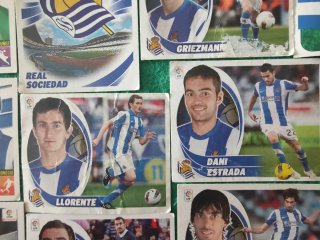 Lote cromos fútbol Real Sociedad Panini La Liga