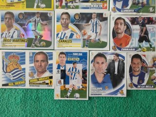 Lote cromos fútbol Real Sociedad Panini La Liga